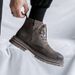 European Warm Series Men's Martin Low Spring Autumn Yellow High Top Leather Cotton Shoes Winter Plush Work Boots Men_vogvips.com