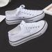 Dou Chuan Spring New Canvas Shoes Women's Trend Simple Low-top Casual Cloth Shoes Breathable Student Board Shoes Men_vogvips.com