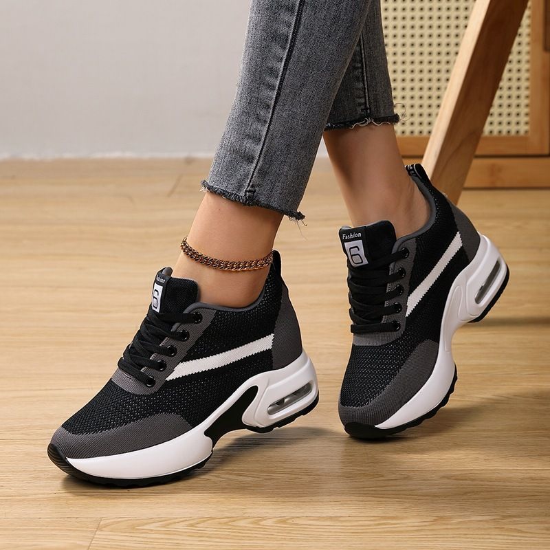 Height Increasing Sports Shoes, Air Cushion Shock-Absorbing Sneakers, Fly Woven Mesh Breathable Women's Shoes 9A9_vogvips.com