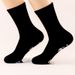 Mid-tube socks Cotton socks soles letter dot adhesive floor socks non-slip game socks_vogvips.com