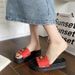 Summer High Heel Thick Sole Slippers For Women, New Cute Cartoon Bear Height Increasing Non-Slip Sandals, Fashionable_vogvips.com