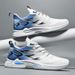 Men's Summer New Mesh Breathable Lightweight Cushioned Running Sneakers, Student White Shoes,_vogvips.com