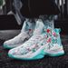 High top basketball shoes men's combat boots mesh top children's rubber soles actual combat training sneakers_vogvips.com