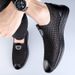 Men's Breathable Mesh Slip On Shoes Summer Hollow Out Casual Walking Shoe Non-slip Rubber Sole Lightweight Comfortable_vogvips.com