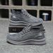 2024 Summer New Soft Sole Round Toe Men's Casual Shoes, Lightweight Breathable, Black And White, Wholesale, Comfortable_vogvips.com
