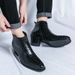 2026 Men's Casual No-Tie Lace-Free New High-Top Slip-On Business Leather Shoes_vogvips.com
