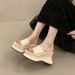 2026 Summer New European Style Thick-Soled Outdoor Sandals Petite Women, Fashionable, Comfortable, Versatile_vogvips.com