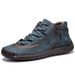 European Warm Series Autumn Winter New High-top Martin Closed-toe Hand-sewn Short Outdoor Fleece-lined Large Size Men's Boots_vogvips.com
