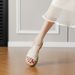 High Thick Heel Platform Sandals Women's French Retro 6cm High Heel Word With Open Toe Soft Sole Sandals Summer New_vogvips.com