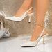 Women's Sexy Pointed Toe Stiletto Sandals Solid Color Glossy Back Strap High Heels New Summer Versatile Fashionable Closed Toe_vogvips.com