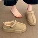 Thick-Soled Fleece-Lined Warm Cotton For Women Autumn Winter New Chinese Style Two-Way Wear Lazy Slip-On Furry_vogvips.com