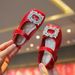 Kids' Shoes Girls Princess Shoes Spring And Autumn Soft Soled Red Leather Shoes Rhinestone Children's Toe Shoes For Children_vogvips.com