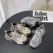 XGXC Thin Breathable Women Thick Soled Height Enhancing Dad Shoes Trendy Mesh For Influencers_vogvips.com