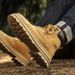 Putian Men's Autumn New Genuine Thick-Soled Yellow Outdoor High-Top Martin American Workwear Leather Boots_vogvips.com