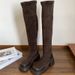 Gentle And Simple Petite Over-the-Knee Height-Increasing Thick-Soled For Women 2023 New Autumn Slimming High Tube Long_vogvips.com