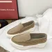 Old Money Style Shallow Breathable Loafers 2026 Summer New Slip On Thick Soled Height Increasing Casual Shoes_vogvips.com