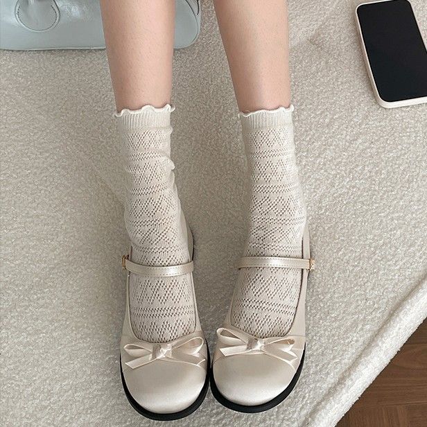 Pink Retro French Style Shallow Mary Jane Shoes For Women Summer 2025 New Versatile Pair With Dress Chunky Heel Sandals_vogvips.com