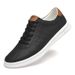Rubber Soft Sole Men's Shoes First Layer Cowhide Leather Board Shoes Low Top High Value Men's Leisure_vogvips.com