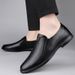 Men's Casual Leather Shoes Doudou Shoes Round Head Small Leather Shoes_vogvips.com