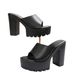 New Chunky Heels 11.5cm Nightclub Waterproof Platform Thick Sole Peep Toe Sandals Spring Summer High Heel Slippers For_vogvips.com