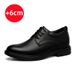 High End Brand Office Business Dress Shoes Men's Inner Height Shoes Thick Soled Simple Black Men's Genuine Leather Casual Shoes_vogvips.com