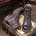 European Warm Series Fleece-Lined Genuine Leather Motorcycle Martin For Men, British Style High-Top Work Boots, Versatile Zipper Mid-Top_vogvips.com