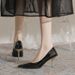 3212-13 Women's 2024 Spring New Fashion Patent Leather High Heels Stiletto Pointed Toe Elegant Commuting Single Shoes_vogvips.com
