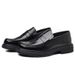 Euro Step First Layer Cowhide Slip-On New Casual Loafers Business Formal British Shoes Men's High-End Genuine Leather_vogvips.com