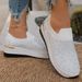 Orange Rhintone Casual Sneakers Breathable Wedge Women Lightweight Slip On 2024 New Comfortable Spring Mh Sports_vogvips.com