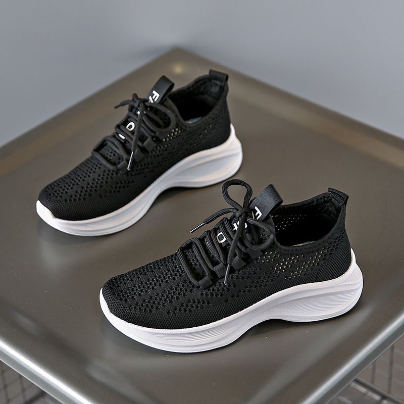 Flying Woven Women's Shoes Student Sports Running Casual Shoes Breathable Height-increasing Shoes_vogvips.com