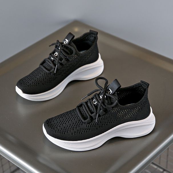 Flying Woven Women's Shoes Student Sports Running Casual Shoes Breathable Height-increasing Shoes_vogvips.com