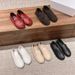 Niche 2025 Spring New Leather One Step Casual Soft Bottom Haima Mao Le Fu Versatile Single Grandma Shoes Women_vogvips.com