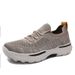 Men's Breathable Running Shoes Fly Knit Thick Bottom Casual Sneakers Round Toe EVA Outsole Non Slip Comfortable All Season_vogvips.com