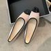 2024 Autumn Winter New Square Toe Color Block Shallow Mouth Soft Sole Versatile Backless Low Heel Loafers For Pregnant_vogvips.com