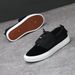 Men's Summer Breathable Canvas Shoes German Made Black Cloth Odor Resistant Sneakers Non Slip Casual Low Top Trendy Sports_vogvips.com