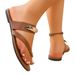 Women's Slip-On Sandals Breathable Flat Slide Shoes Comfortable Casual Beach Footwear Comfortable And Fashionable, Everyday Low Heeled Flip Flops._vogvips.com