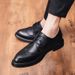 Suitable For All Seasons 2025 Breathable Business Formal British Style Trendy Brogue Versatile Men's Casual Pointed Leather Shoes_vogvips.com