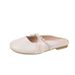 Women's Summer Half Slippers Outdoor Wear, New For Pregnant Women, Flat Single Shoes, French Lazy Style 2023 Fairy_vogvips.com