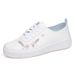 Leather White Sneakers, New Spring/summer Hollow Mesh Shoes, Breathable, Soft-soled, Non-slip Casual Shoes For Female_vogvips.com