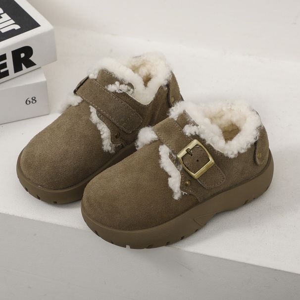 Children's Shoes Winter New Style Girls Fashion Plus Velvet Princess Warm Snow Boots Children's Shoes_vogvips.com