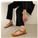 Flat Toe Post Sandals For Girls 2023 New Summer Student Versatile Dress Fairy Style Roman Shoes_vogvips.com