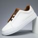 Men’s Shoes Men's Fashionable Solid Color Low Top Skateboard Shoes Comfortable Non Slip And Durable Sports Shoes For Outdoor Activities_vogvips.com