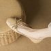Women's 2025 Spring And Autumn New Fashionable Juezi Shallow Mouth Square Head Bow Soft Bottom Mother Versatile Flat_vogvips.com