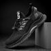 Summer Breathable Flyknit Sports Casual For Men, Korean Style Outdoor Travel Shoes, Quick-Lace Trendy Shoes_vogvips.com