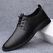 Leather Shoes Thin Leather Formal Men's Shoes Soft Sole Strap And Single Layer Leather Men's Casual Shoes_vogvips.com