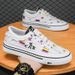 Spring Men's Shoes New Breathable Ripped Canvas Shoes Korean Style Trendy Versatile Shoes Men's Slip On Trendy Shoes_vogvips.com