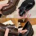 heightened Platform Small Gold Coin Loafers Women's British Small Small Leather Shoes Single Shoes_vogvips.com