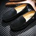 Euro Step Spring New Fashion Trend Casual Men's Youth Low-top Loafers Single Pigskin Personality Snail Shoes_vogvips.com