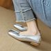 Square Head Single Shoes Women's Thick Heel One Pedal Low Heel Fairy Style Grandma Shoes_vogvips.com