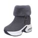 Women's Snow 2023 Winter New Korean Style With Lining For Warmth And Height Increase Trendy Fleece Short Boots_vogvips.com